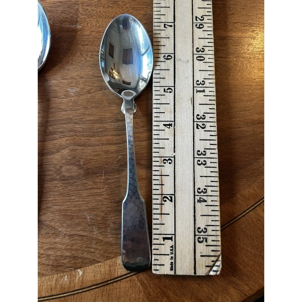 Set of 6 Towle Hammersmith Oval Soup Spoons 7 1/8